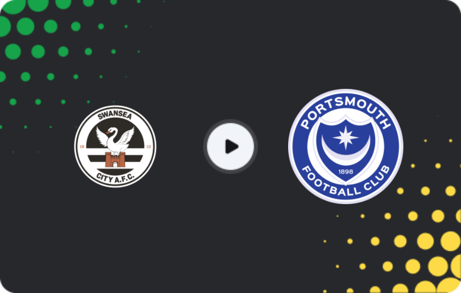 Where to watch Swansea — Portsmouth, Championship, 09.12.2025