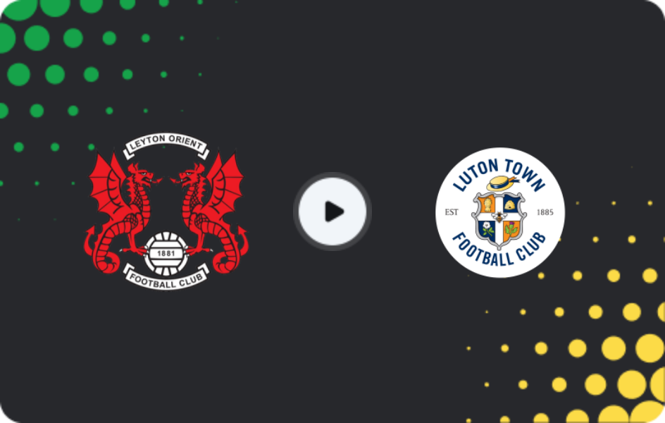 Where to watch Leyton Orient — Luton Town, League One, 09.12.2025