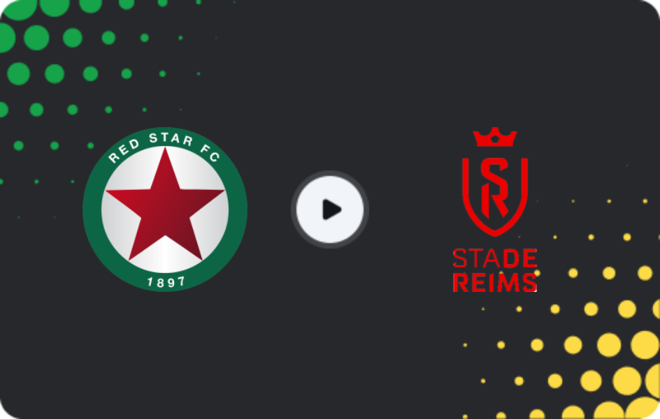 Where to watch Red Star — Reims, Ligue 2, 13.12.2025