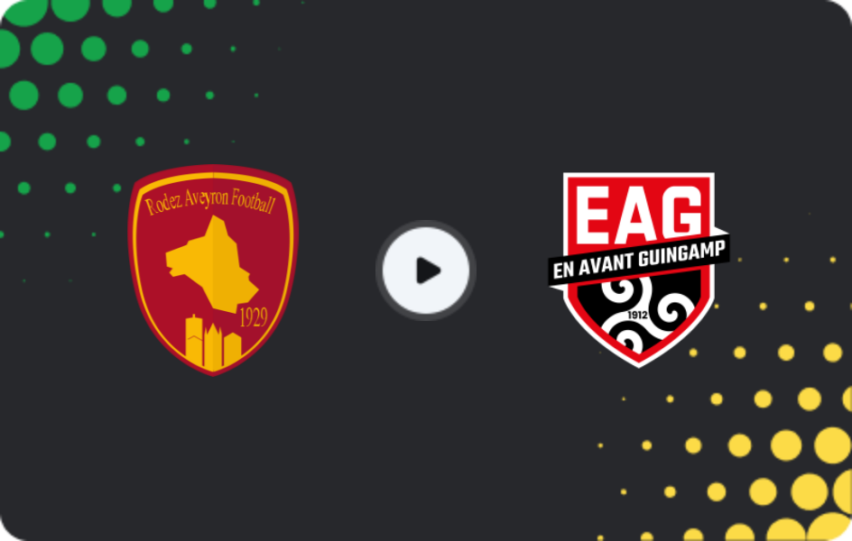 Where to watch Rodez — Guingamp, Ligue 2, 12.12.2025