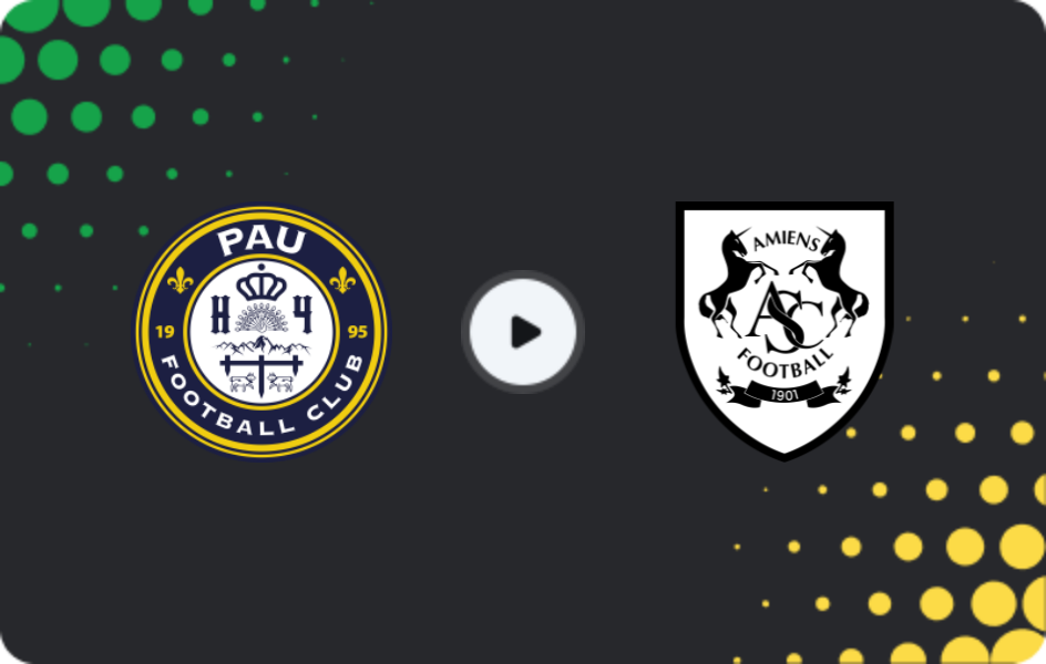 Where to watch Pau — Amiens, Ligue 2, 12.12.2025