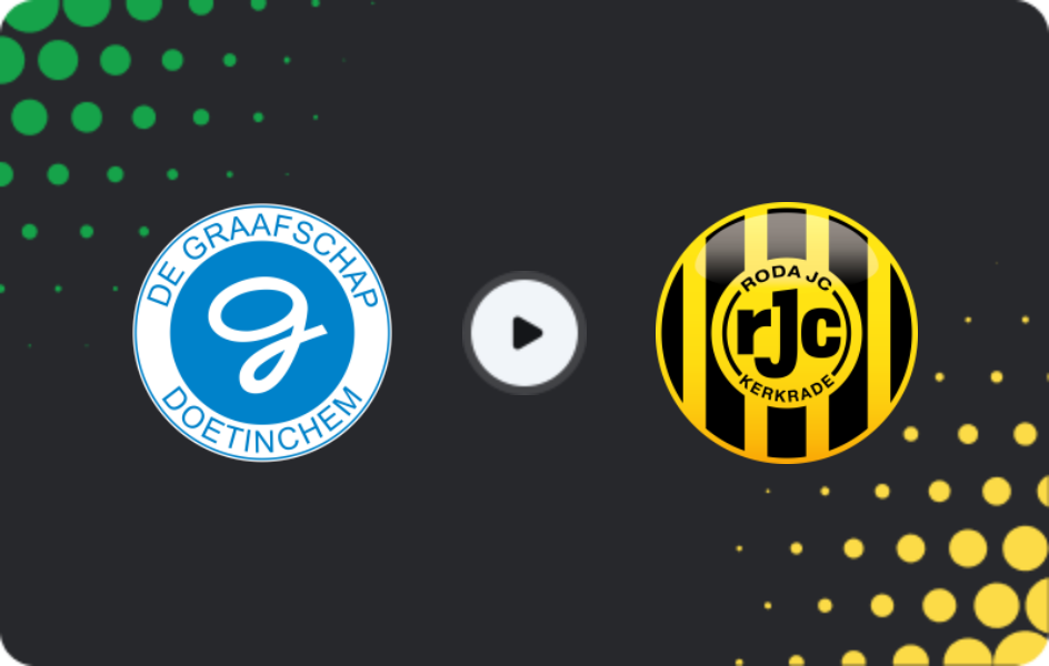 Where to watch De Graafschap — Roda, Eerste Divisie, 12.12.2025