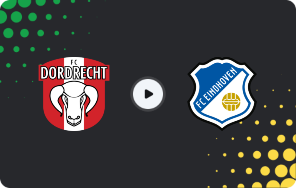Where to watch Dordrecht — FC Eindhoven, Eerste Divisie, 12.12.2025