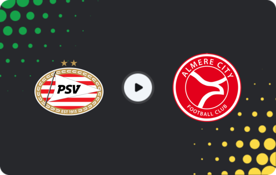 Where to watch Jong PSV — Almere City FC, Eerste Divisie, 12.12.2025