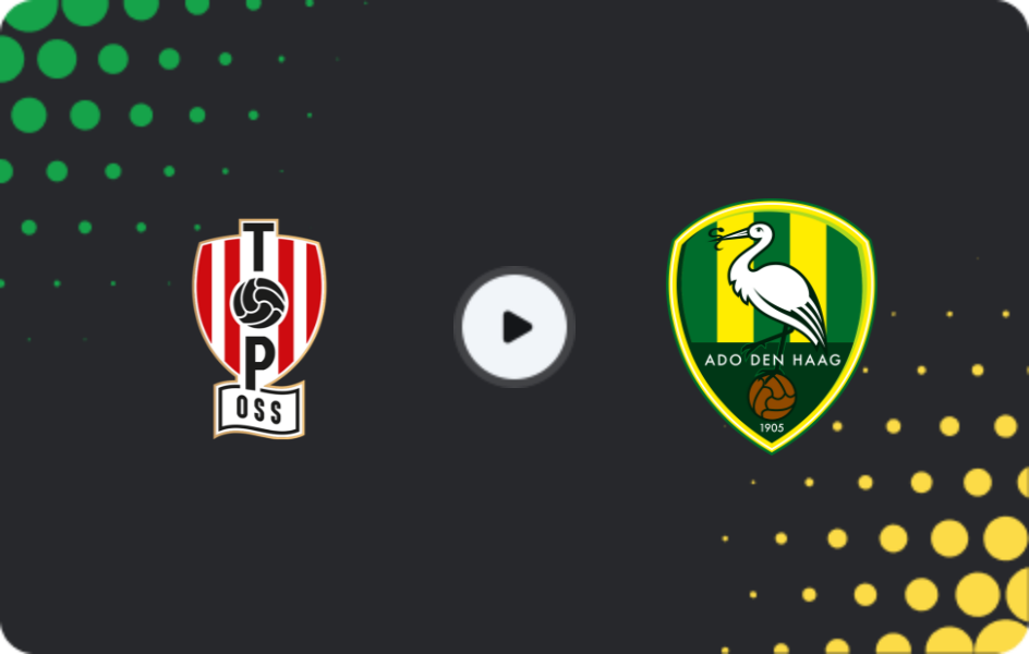 Where to watch TOP Oss — ADO Den Haag, Eerste Divisie, 12.12.2025