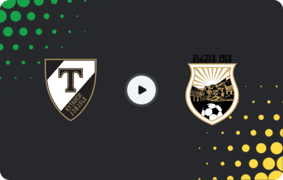 Where to watch Torpedo Kutaisi — Gareji, Erovnuli Liga, 06.12.2025