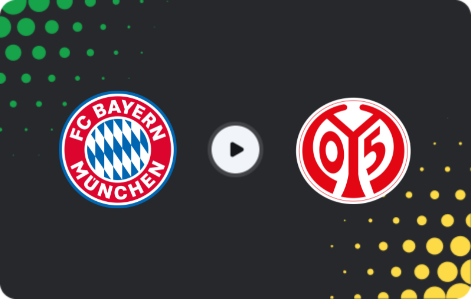Where to watch Bayern — Mainz 05, Bundesliga, 14.12.2025