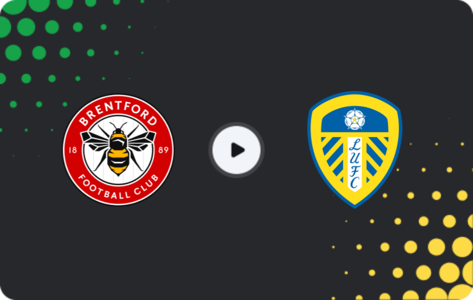 Where to watch Brentford — Leeds, Premier League, 14.12.2025