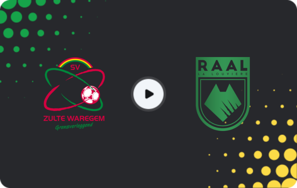 Where to watch Zulte Waregem — RAAL La Louvière, Jupiler Pro League, 13.12.2025