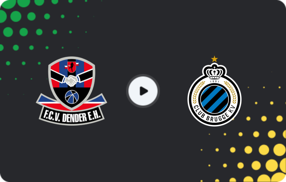 Where to watch Dender — Brugge, Jupiler Pro League, 14.12.2025