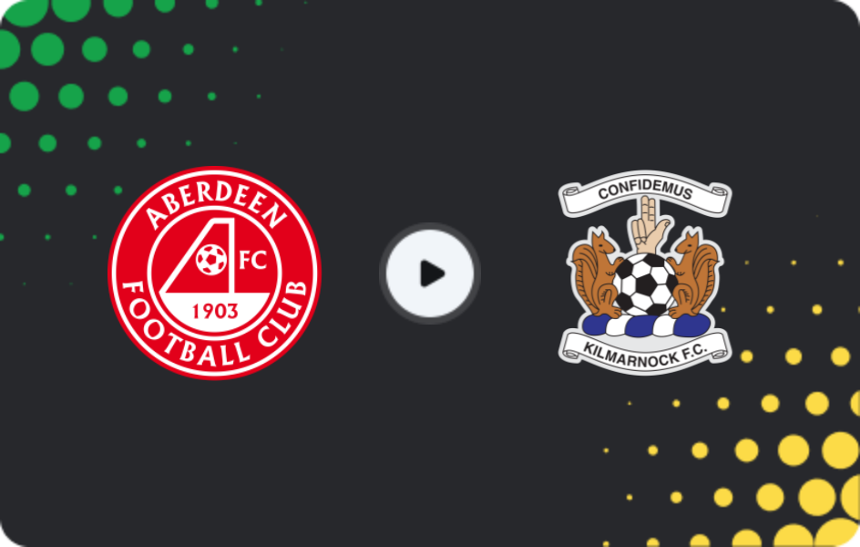 Where to watch Aberdeen — Kilmarnock, Premiership, 14.12.2025