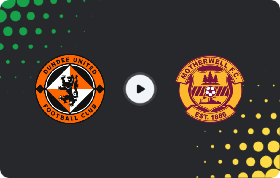 Where to watch Dundee United — Motherwell, Premiership, 13.12.2025