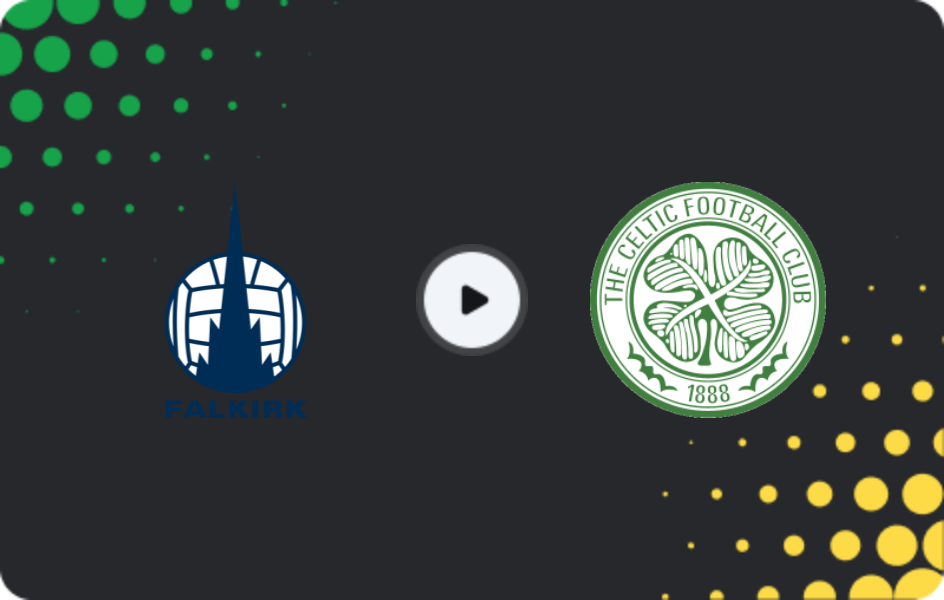 Where to watch Falkirk — Celtic, Premiership, 14.01.2026