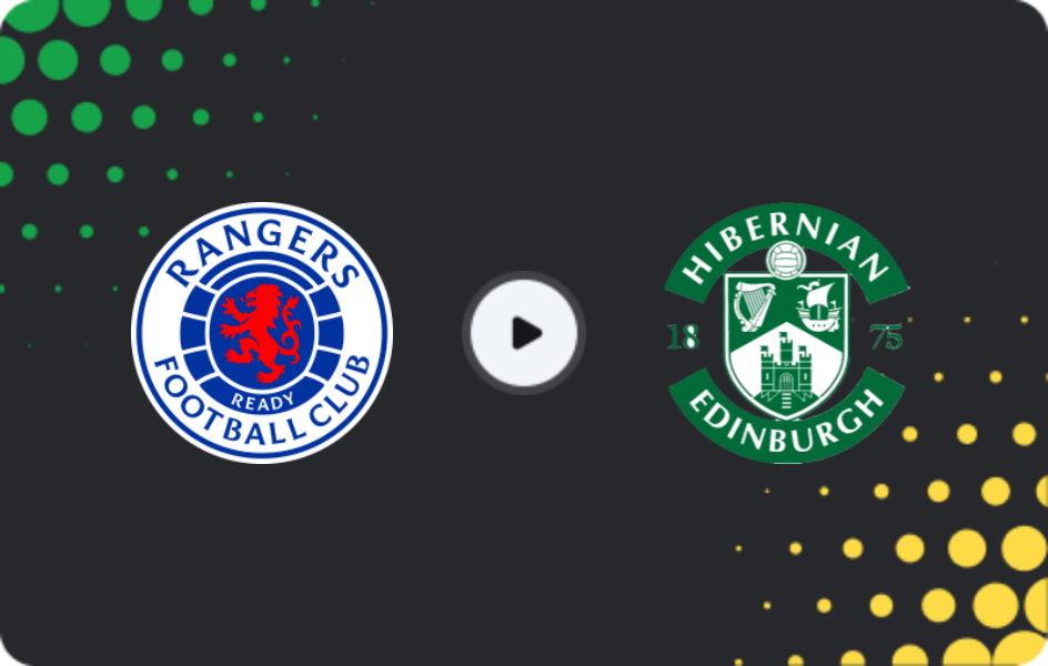 Where to watch Rangers — Hibernian, Premiership, 15.12.2025