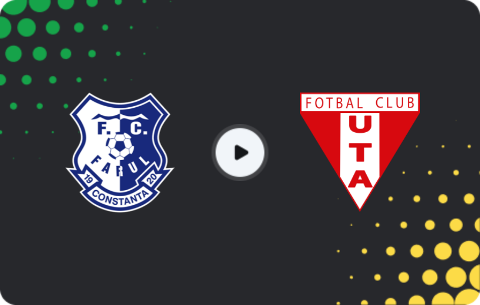 Where to watch Farul Constanta — UTA Arad, Liga I, 13.12.2025