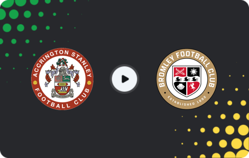 Where to watch Accrington Stanley — Bromley, League Two, 13.12.2025