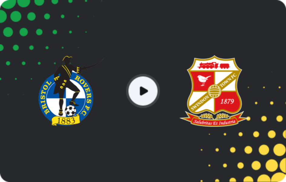 Where to watch Bristol Rovers — Swindon Town, League Two, 13.12.2025