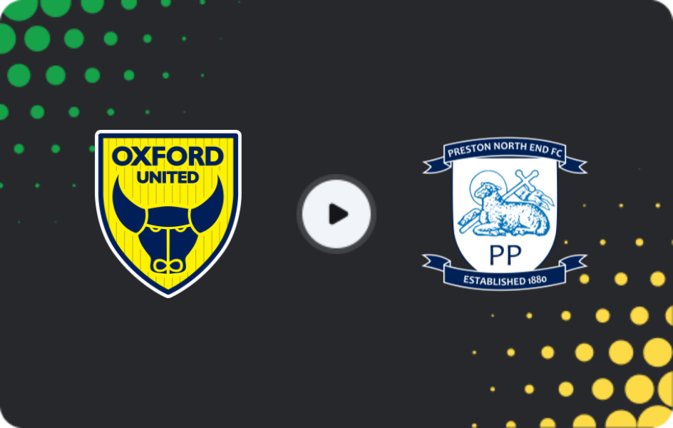 Where to watch Oxford United — Preston, Championship, 13.12.2025