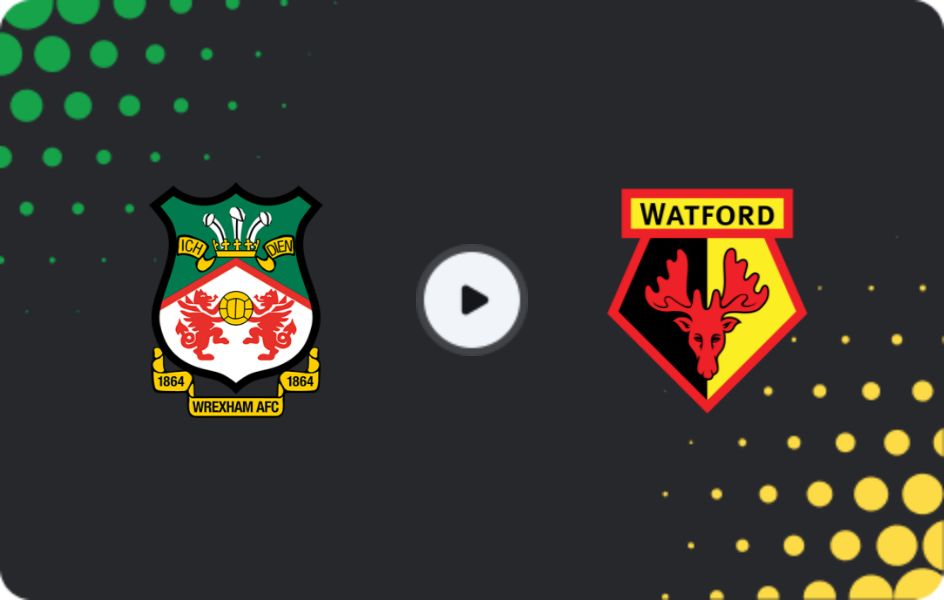 Where to watch Wrexham — Watford, Championship, 13.12.2025