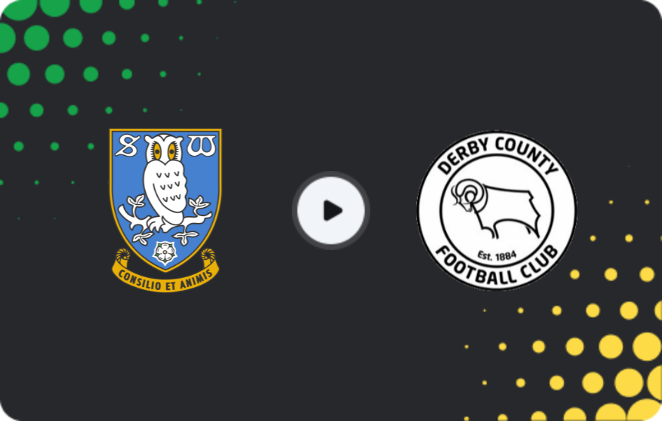 Where to watch Sheffield Wednesday — Derby County, Championship, 15.12.2025