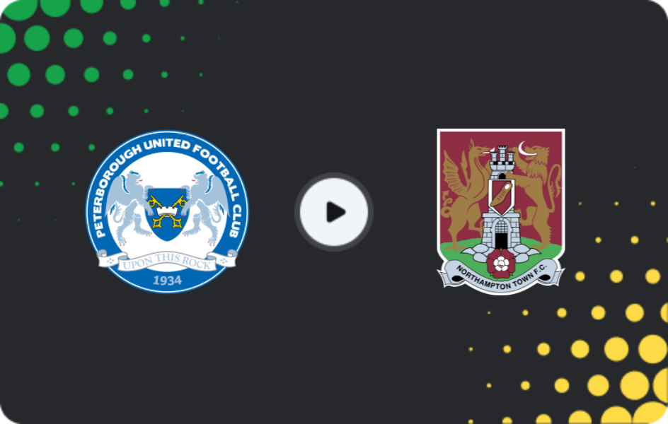 Where to watch Peterborough — Northampton, League One, 13.12.2025