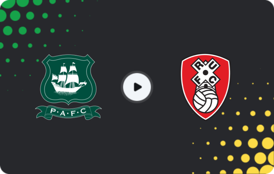 Where to watch Plymouth Argyle — Rotherham, League One, 13.12.2025