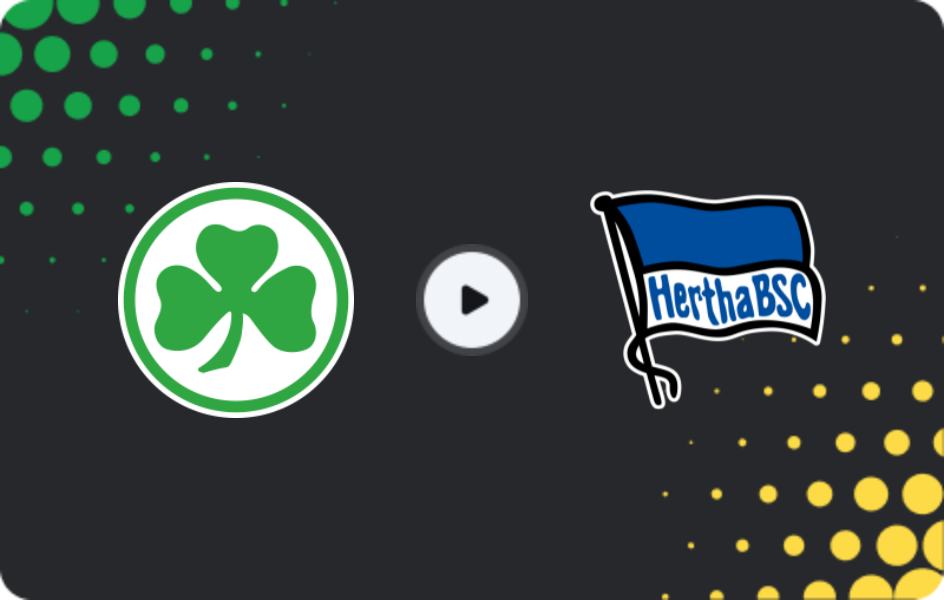 Where to watch Greuther Fürth — Hertha, 2. Bundesliga, 14.12.2025