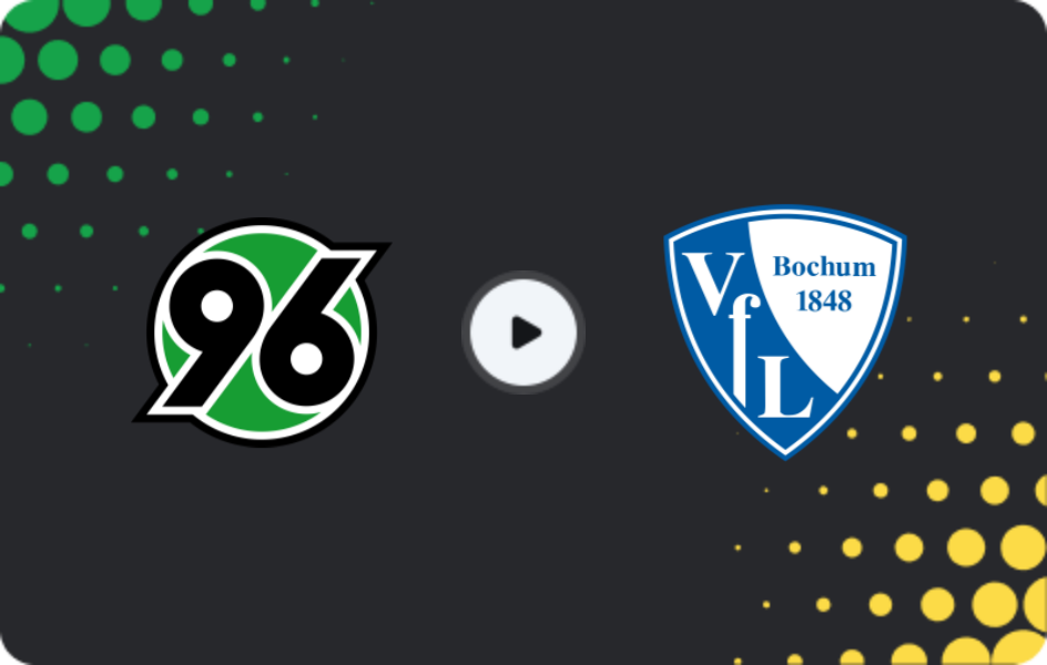 Where to watch Hannover — Bochum, 2. Bundesliga, 14.12.2025