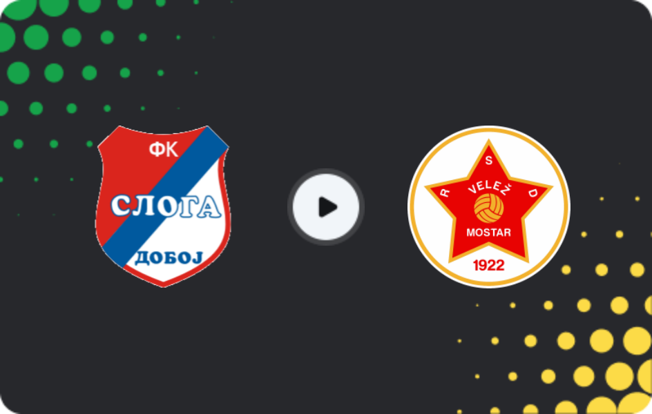Where to watch Sloga Doboj — Velež, Premijer Liga, 13.12.2025