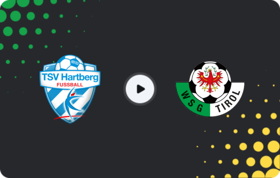 Where to watch TSV Hartberg — WSG Tirol, Bundesliga, 13.12.2025