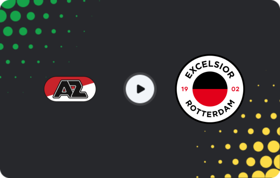Where to watch AZ Alkmaar — Excelsior, Eredivisie, 14.12.2025