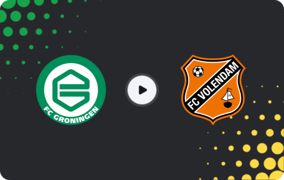 Where to watch Groningen — Volendam, Eredivisie, 13.12.2025