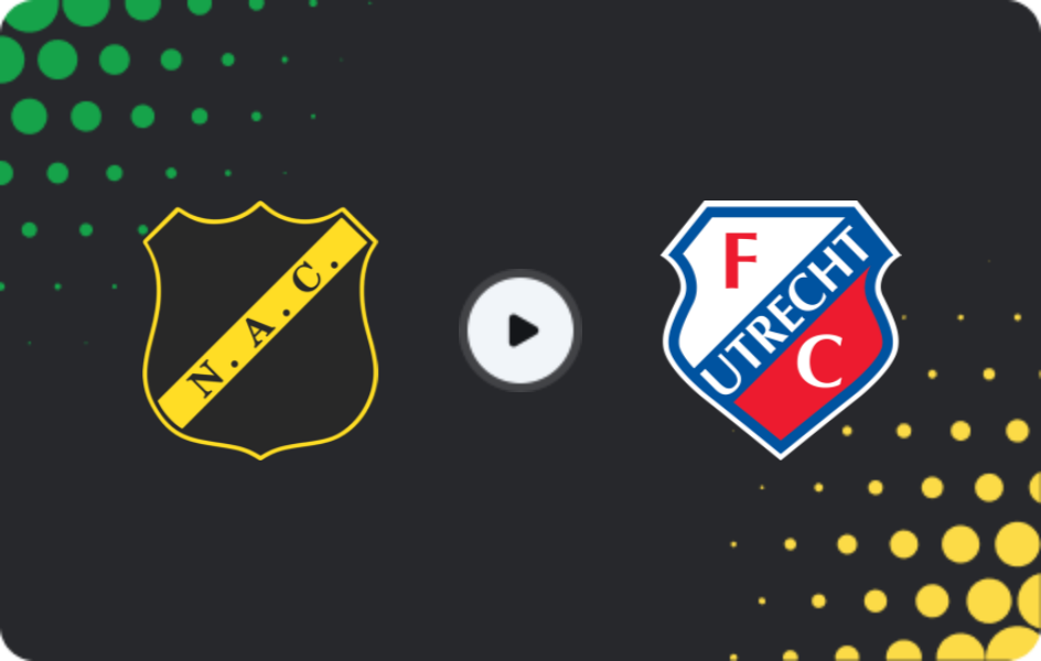 Where to watch NAC Breda — Utrecht, Eredivisie, 14.12.2025