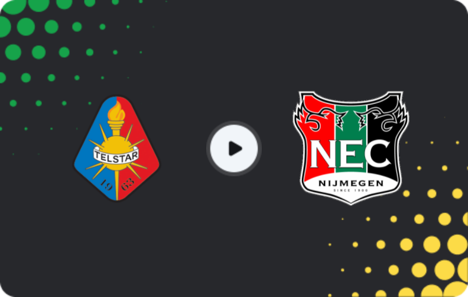 Where to watch Telstar — NEC Nijmegen, Eredivisie, 13.12.2025