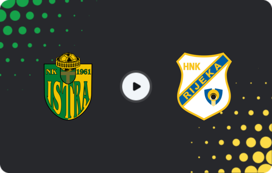 Where to watch Istra 1961 — HNK Rijeka, HNL, 13.12.2025