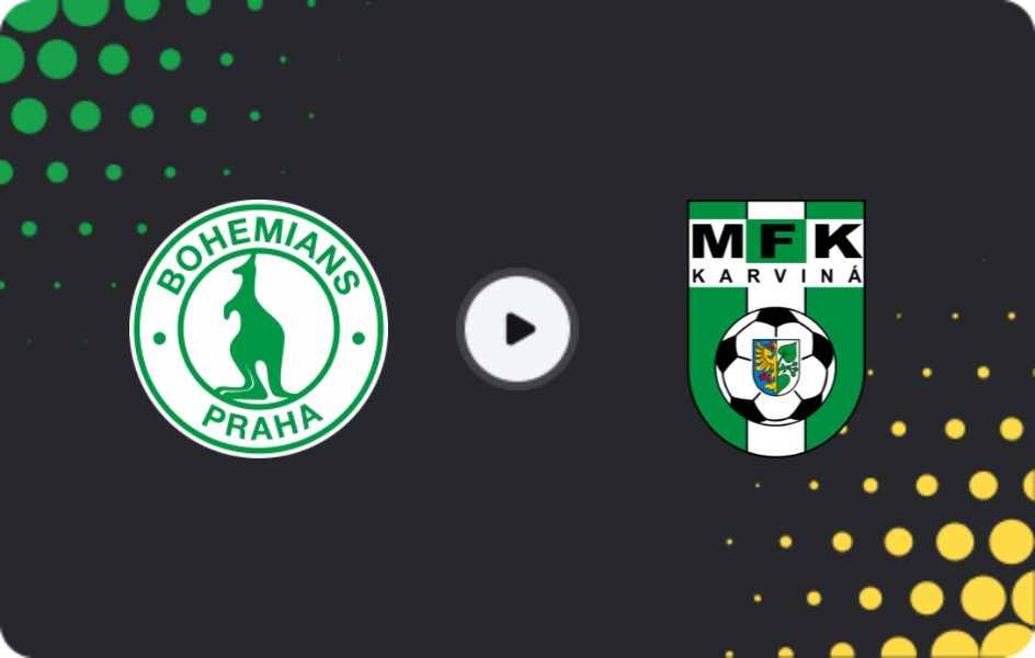 Where to watch Bohemians 1905 — Karviná, First Liga, 14.12.2025