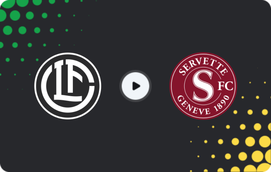 Where to watch Lugano — Servette, Super League, 14.12.2025