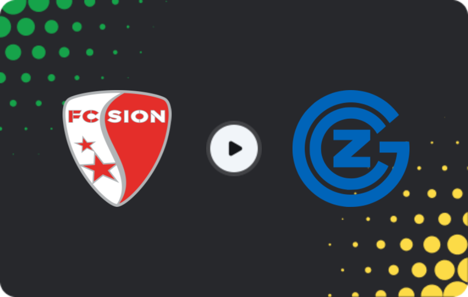 Where to watch Sion — Grasshoppers, Super League, 13.12.2025