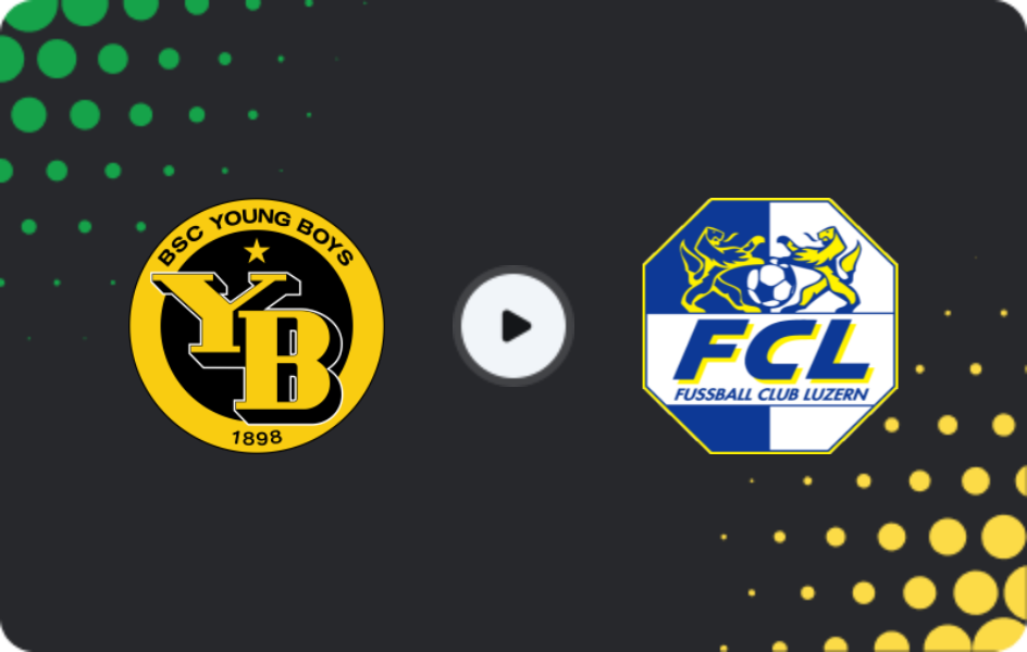 Where to watch Young Boys — Luzern, Super League, 14.12.2025