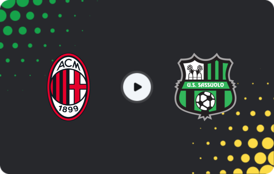 Where to watch Milan — Sassuolo, Serie A, 14.12.2025