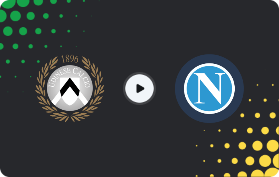 Where to watch Udinese — Napoli, Serie A, 14.12.2025