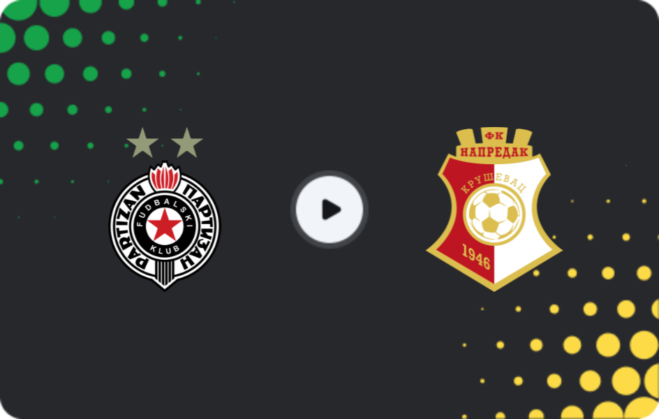 Where to watch Partizan — Napredak, Super Liga, 13.12.2025