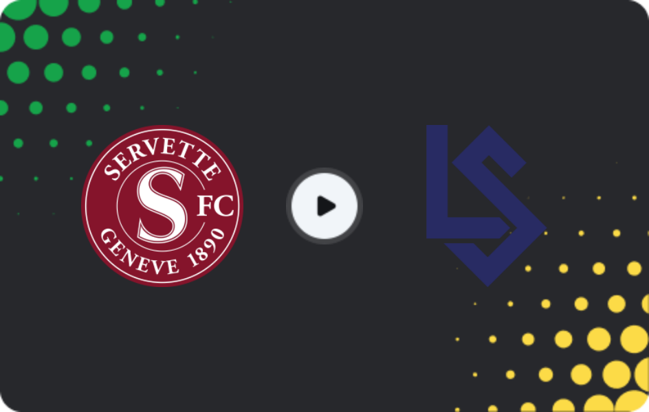 Where to watch Servette — Lausanne, Super League, 14.01.2026
