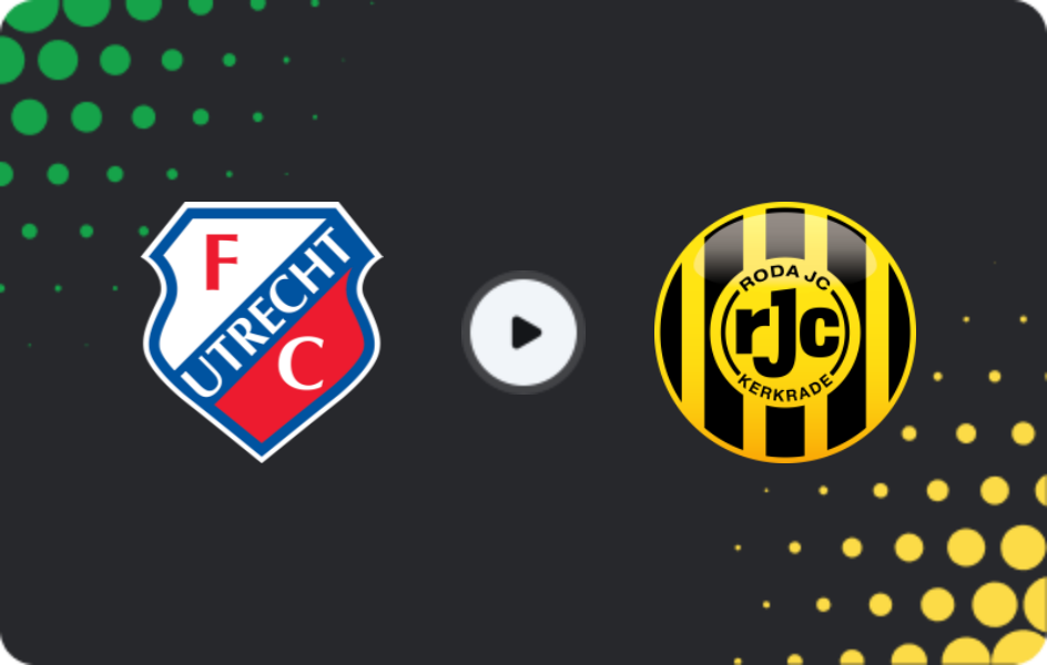 Where to watch Jong Utrecht — Roda, Eerste Divisie, 22.12.2025
