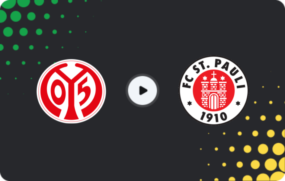 Where to watch Mainz 05 — St. Pauli, Bundesliga, 21.12.2025