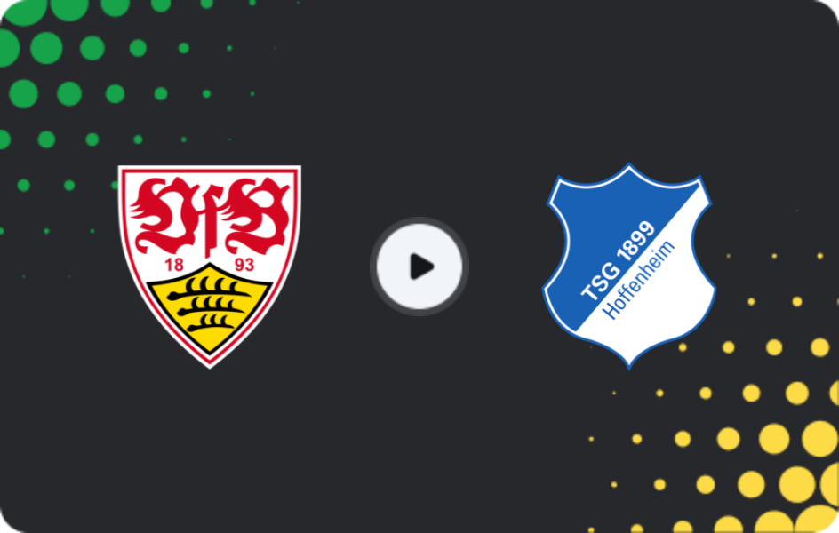 Where to watch Stuttgart — Hoffenheim, Bundesliga, 20.12.2025