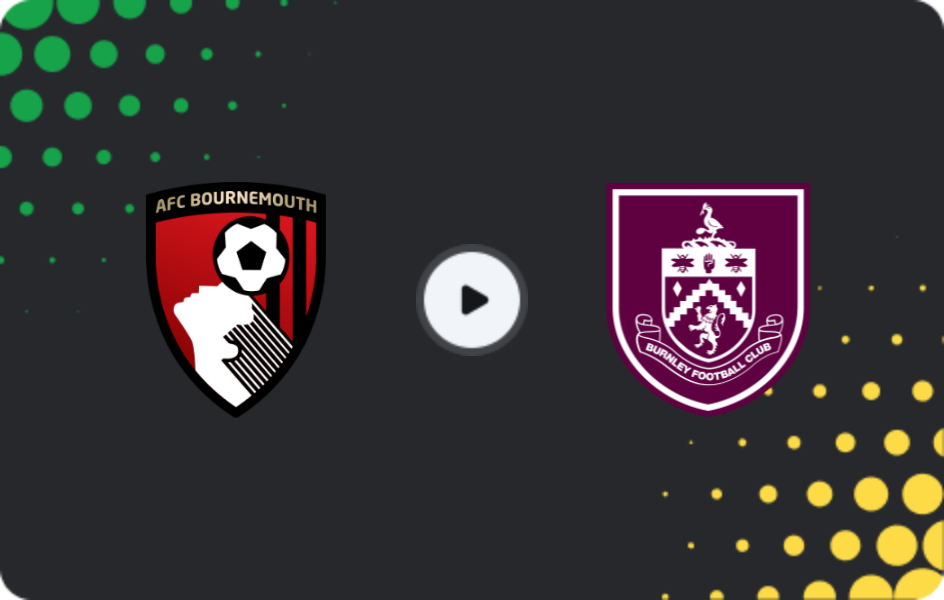 Where to watch Bournemouth — Burnley, Premier League, 20.12.2025