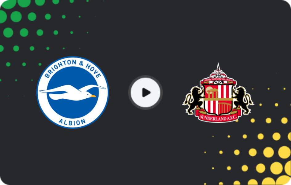 Where to watch Brighton — Sunderland, Premier League, 20.12.2025