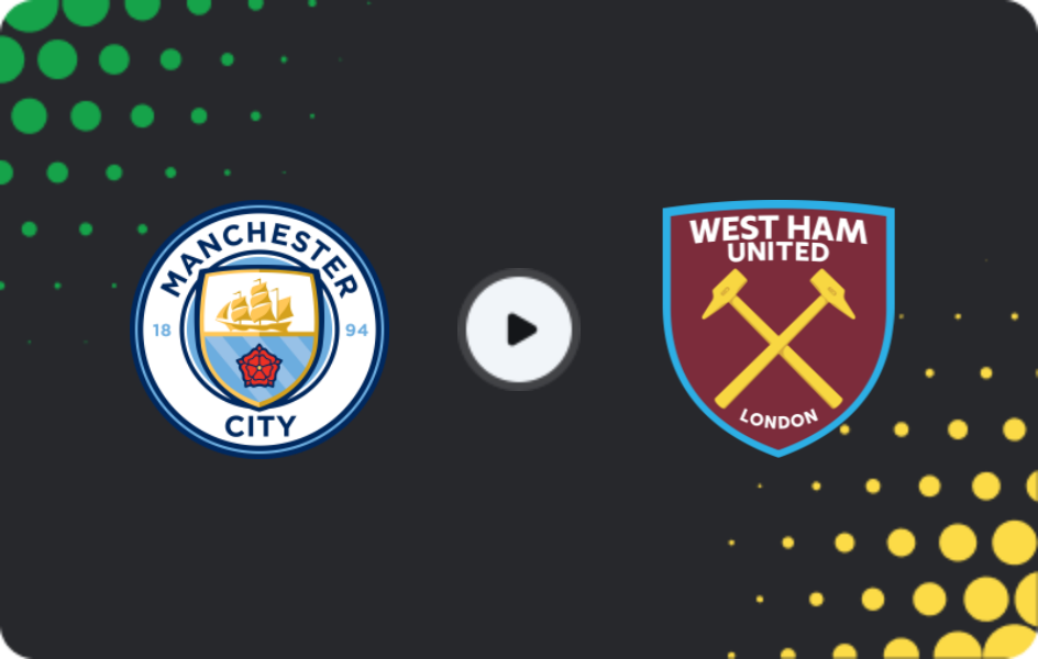 Where to watch Manchester City — West Ham, Premier League, 20.12.2025