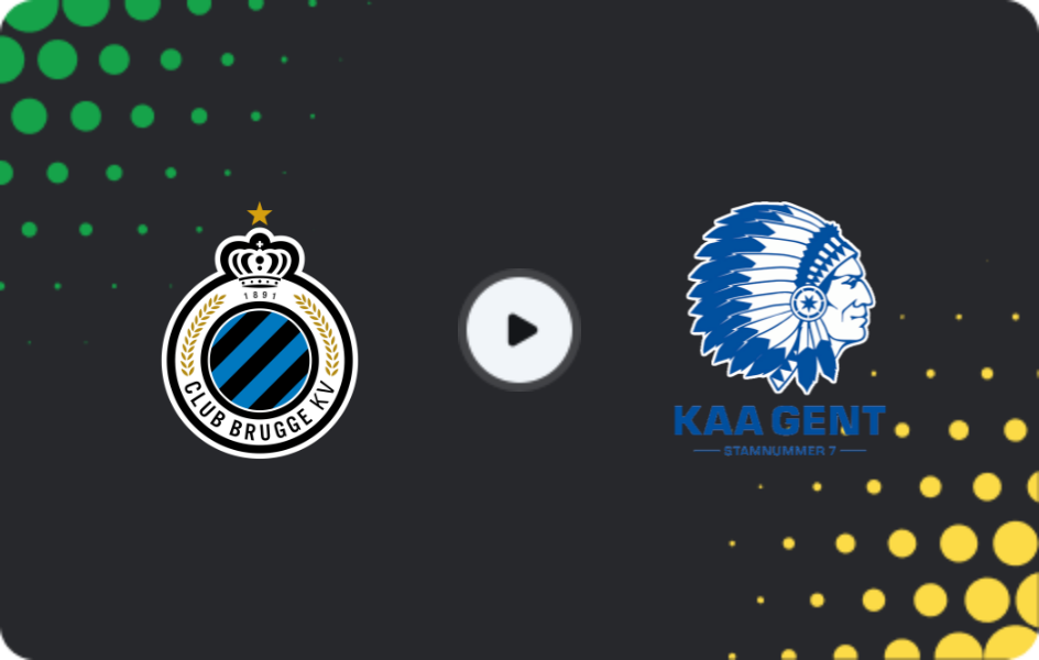 Where to watch Brugge — Gent, Jupiler Pro League, 21.12.2025